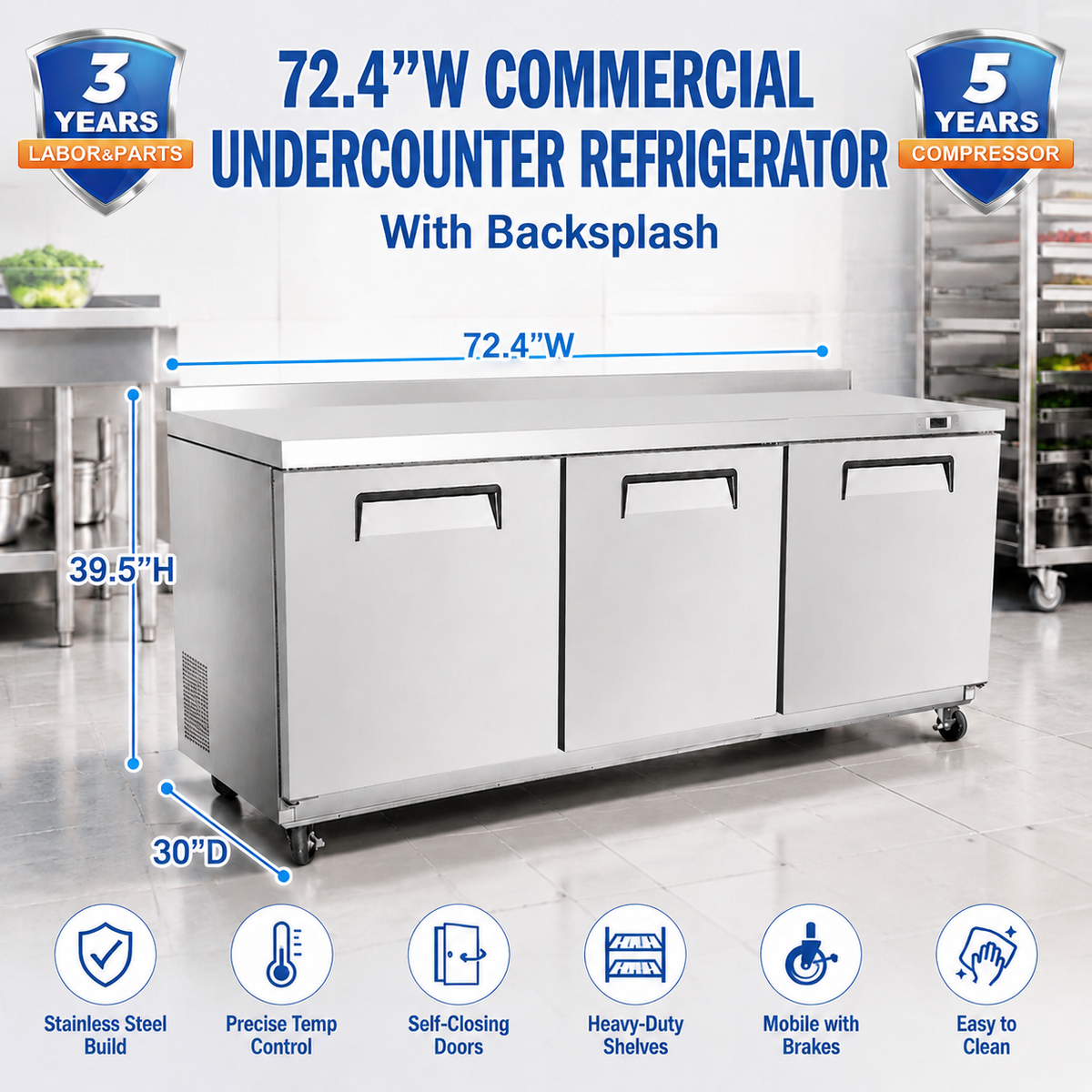 Under Counter Refrigerator - Backsplash Series