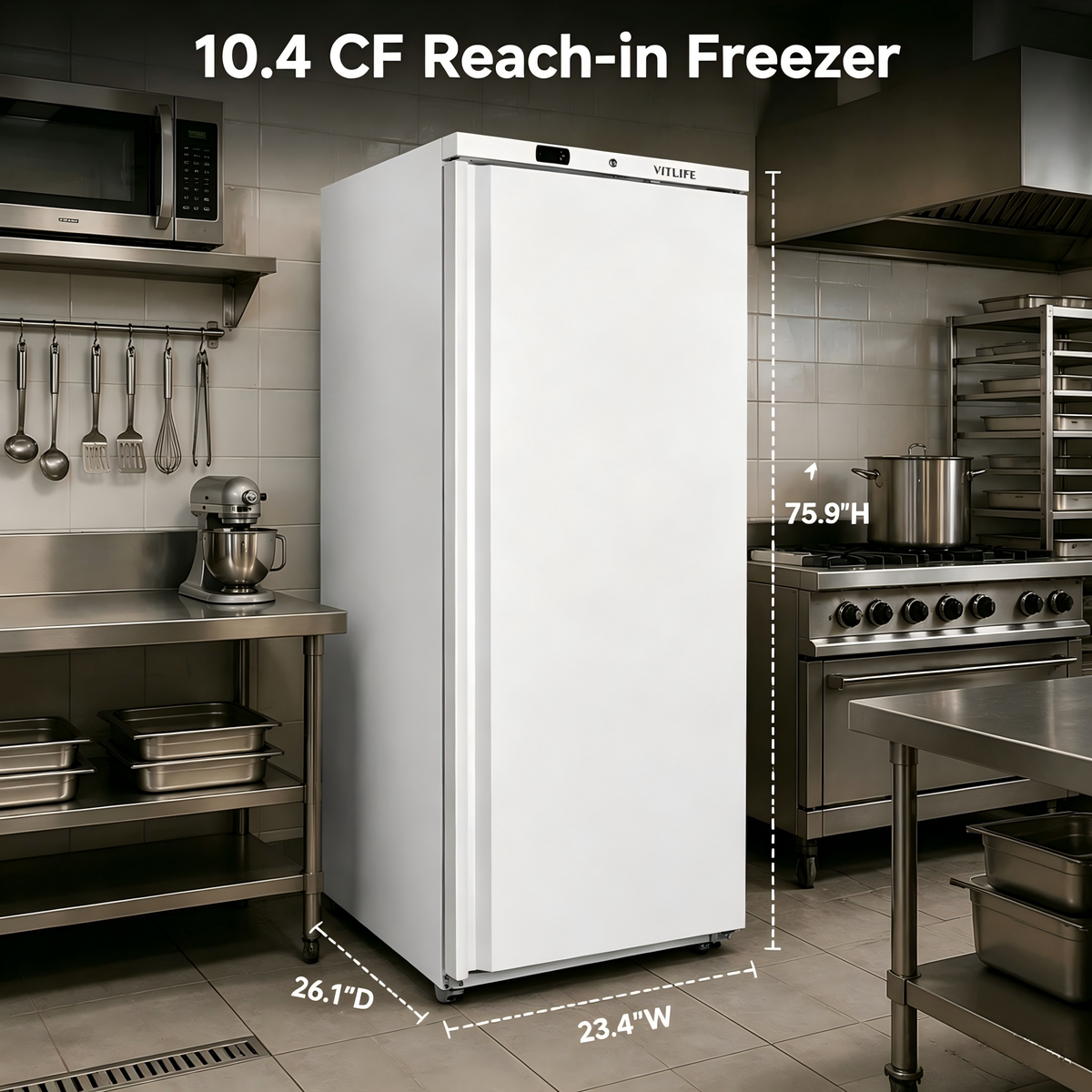 Upright Ventilated Freezer - Solid Door