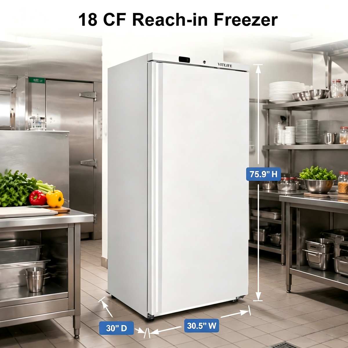 Upright Ventilated Freezer - Solid Door