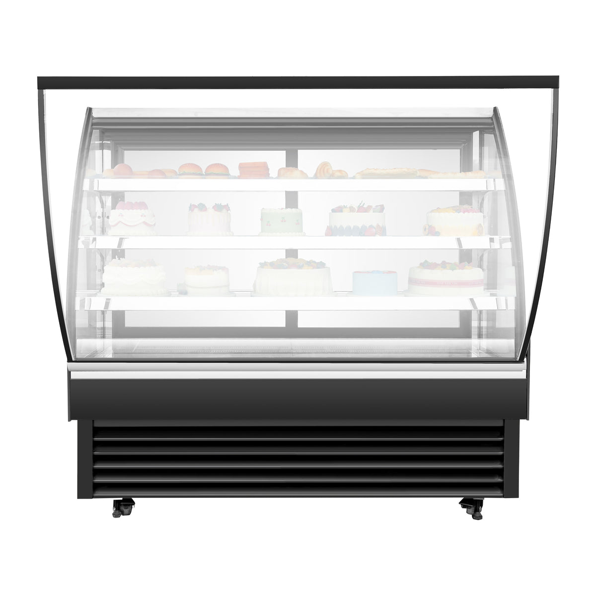 Curved Glass Refrigerated Bakery Display Case - VKBD-1868RH - View 10
