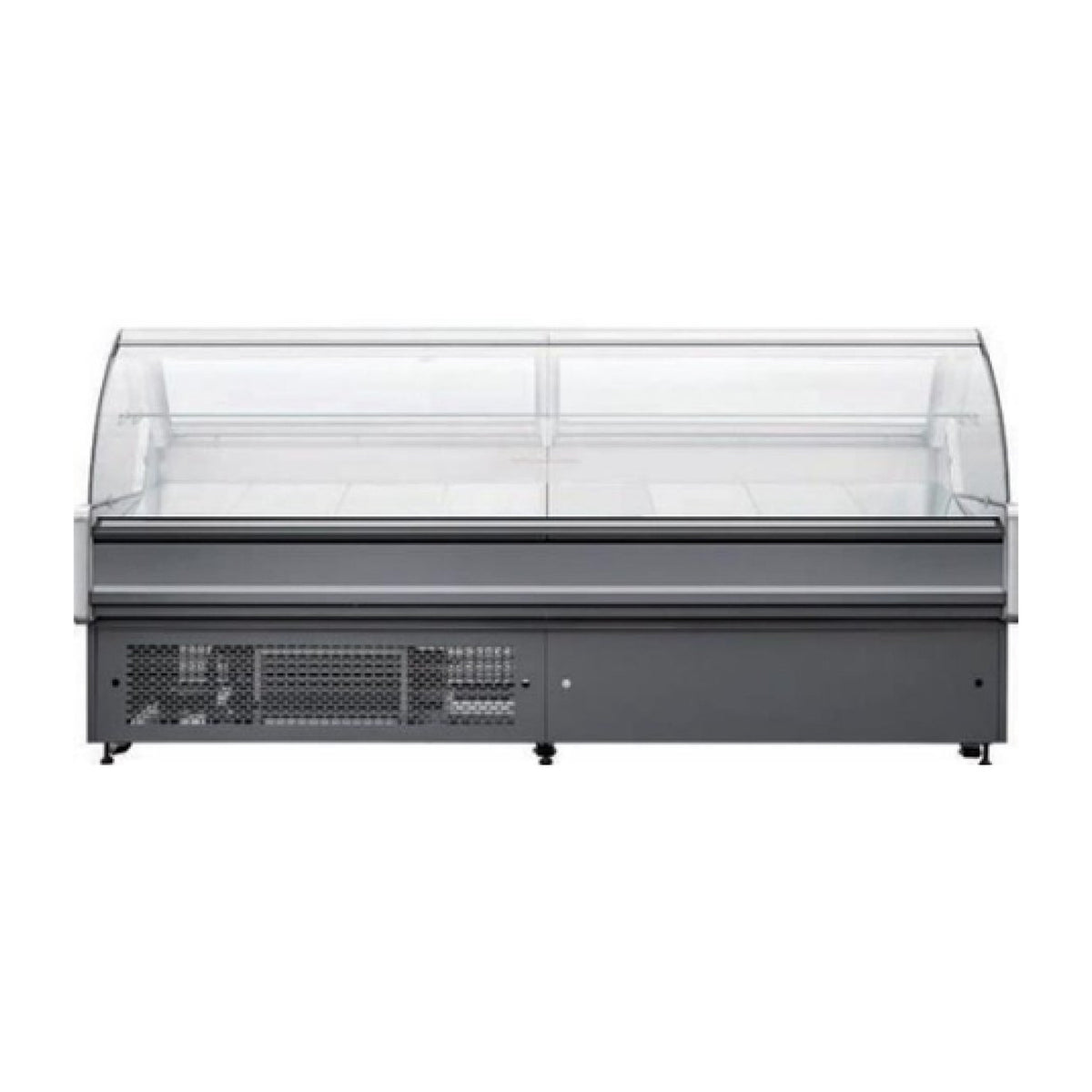 Curved Glass Refrigerated Serve Over Counter - VKSC-P1208RCC
