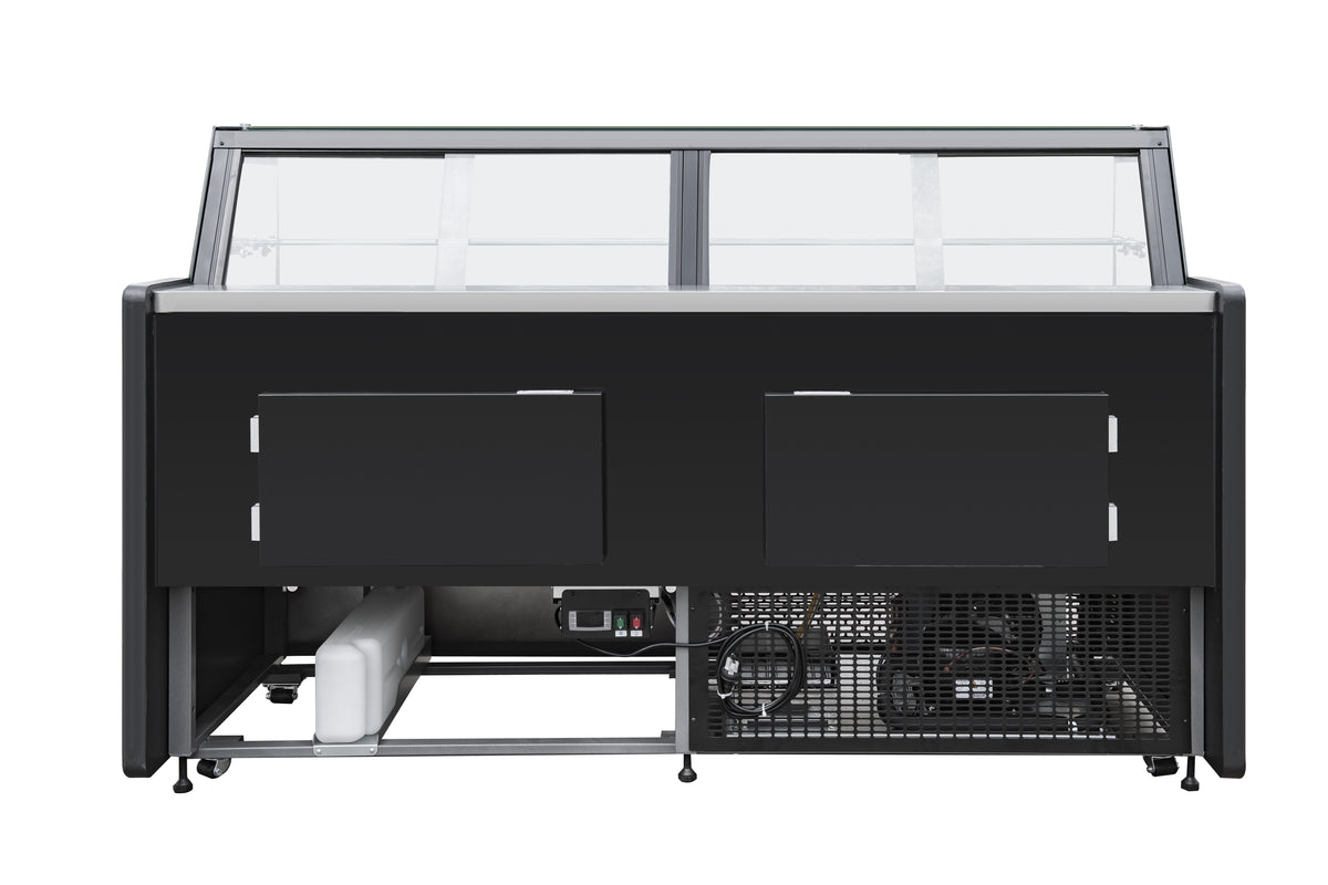 Straight Glass Refrigerated Serve Over Counter