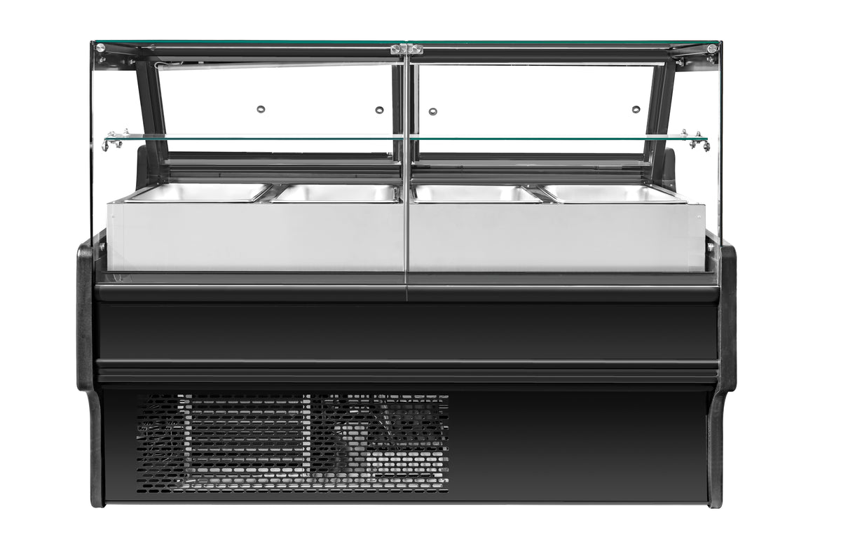 Straight Glass Refrigerated Serve Over Counter