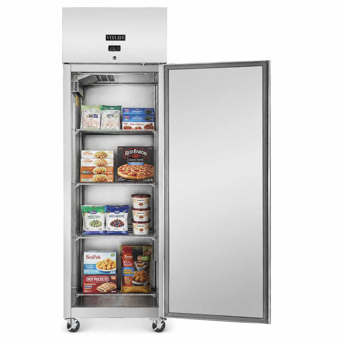 Top Mounted Solid Door Freezer