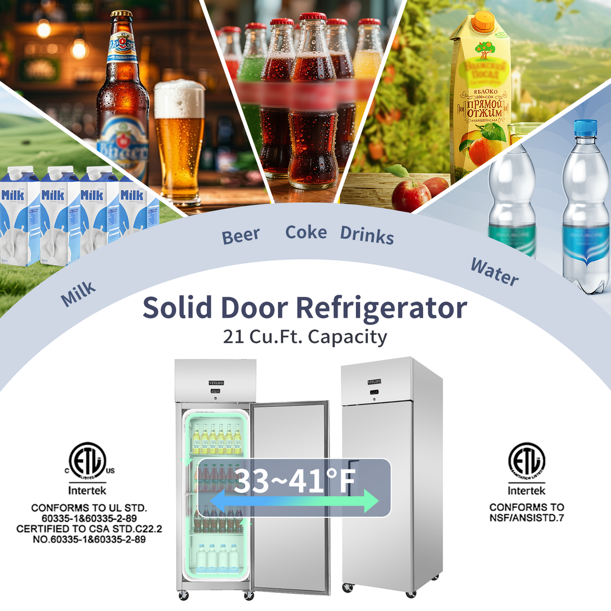 Top Mounted Solid Door Refrigerator