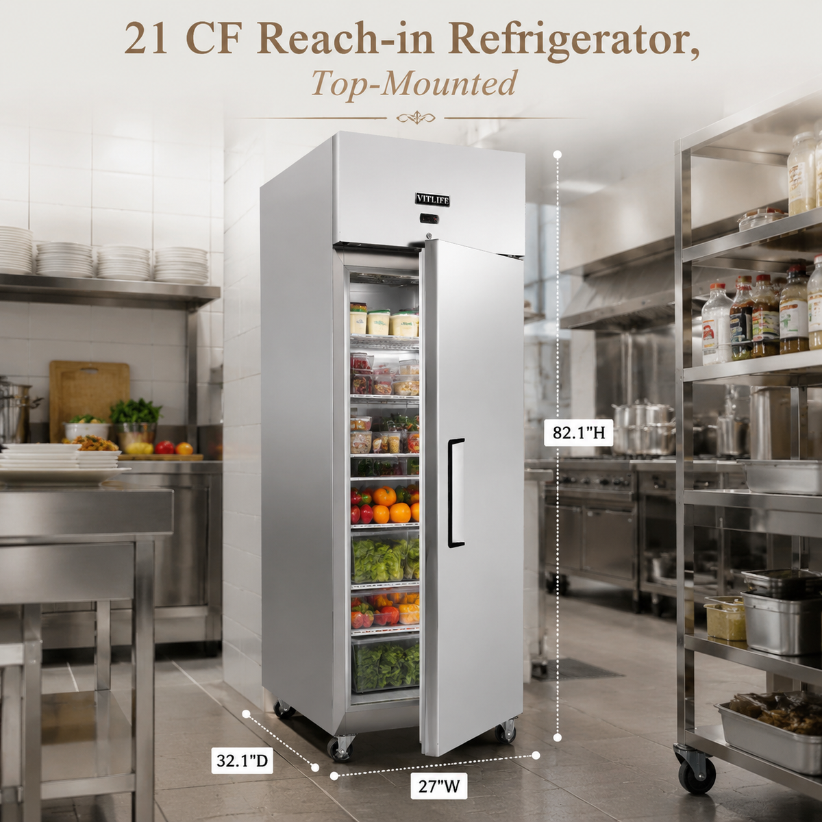 Top Mounted Solid Door Refrigerator