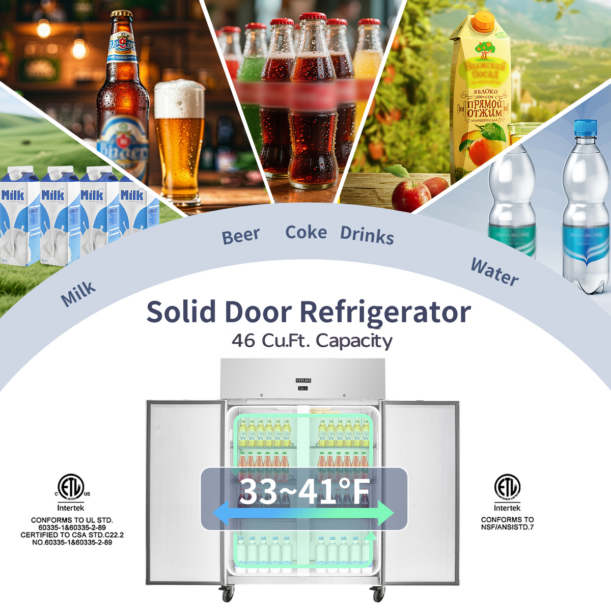 Top Mounted Solid Double Door Refrigerator