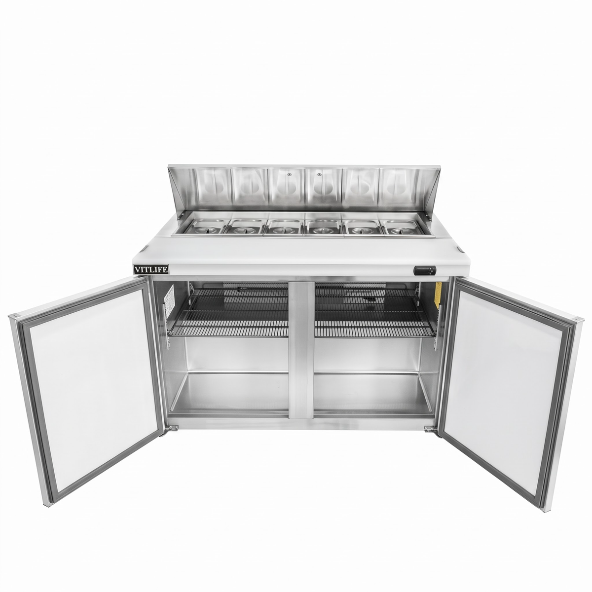Sandwich/Salad Prep Table - Two Door Standard Top