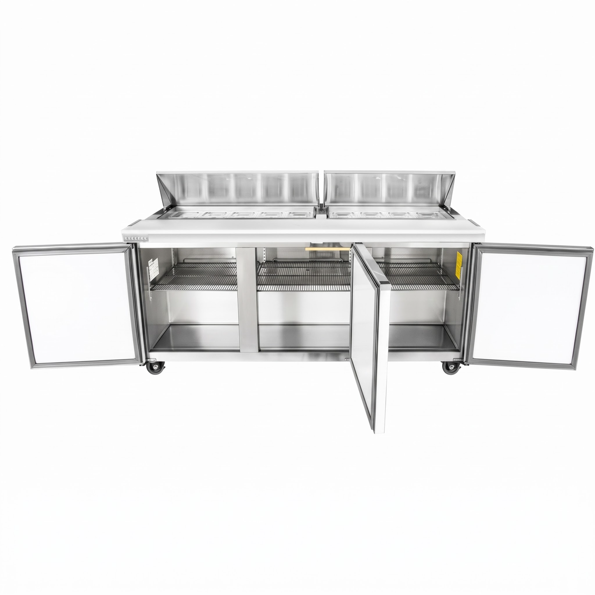 Sandwich/Salad Prep Table - Three Door Mega Top