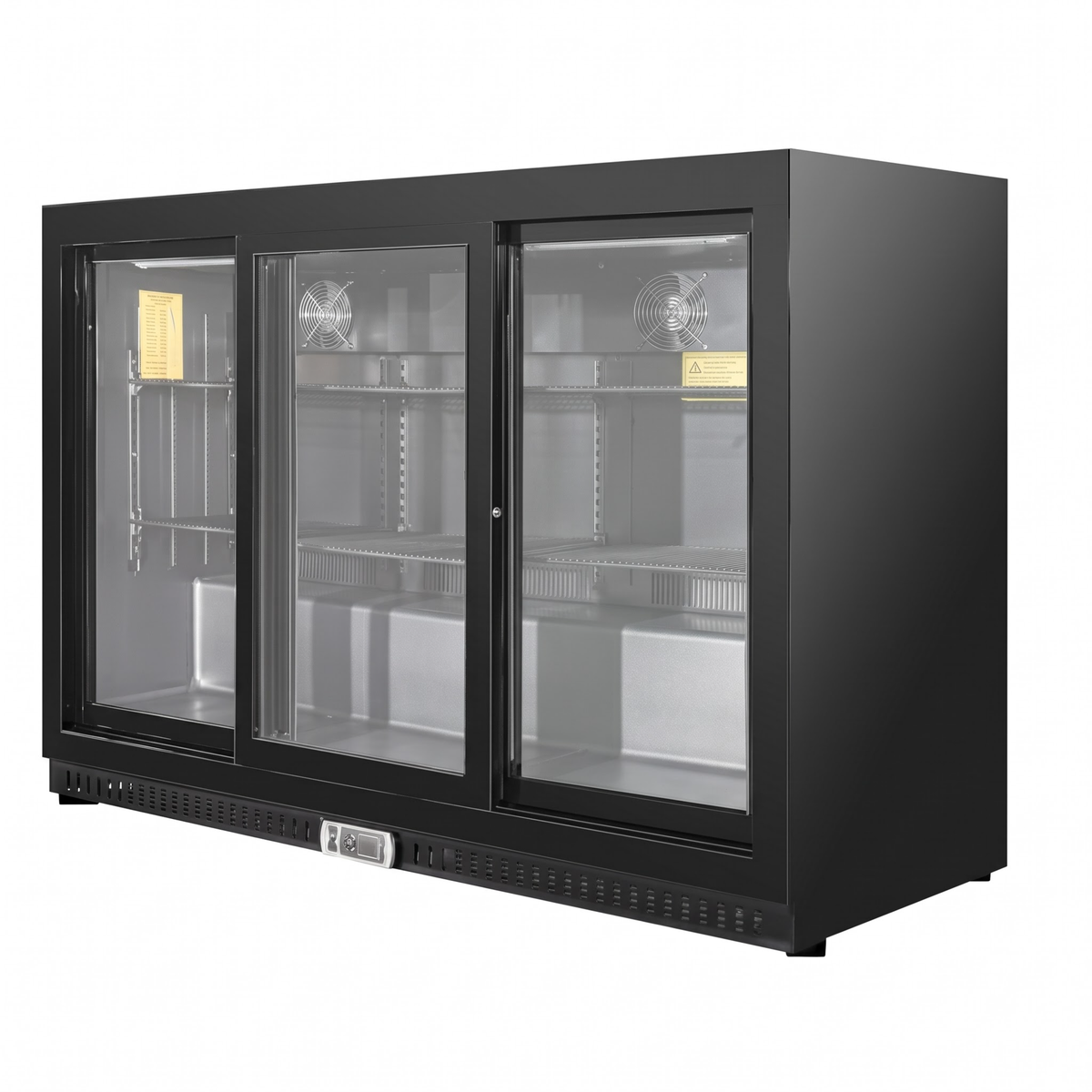 Three Sliding Door Backbar Cooler