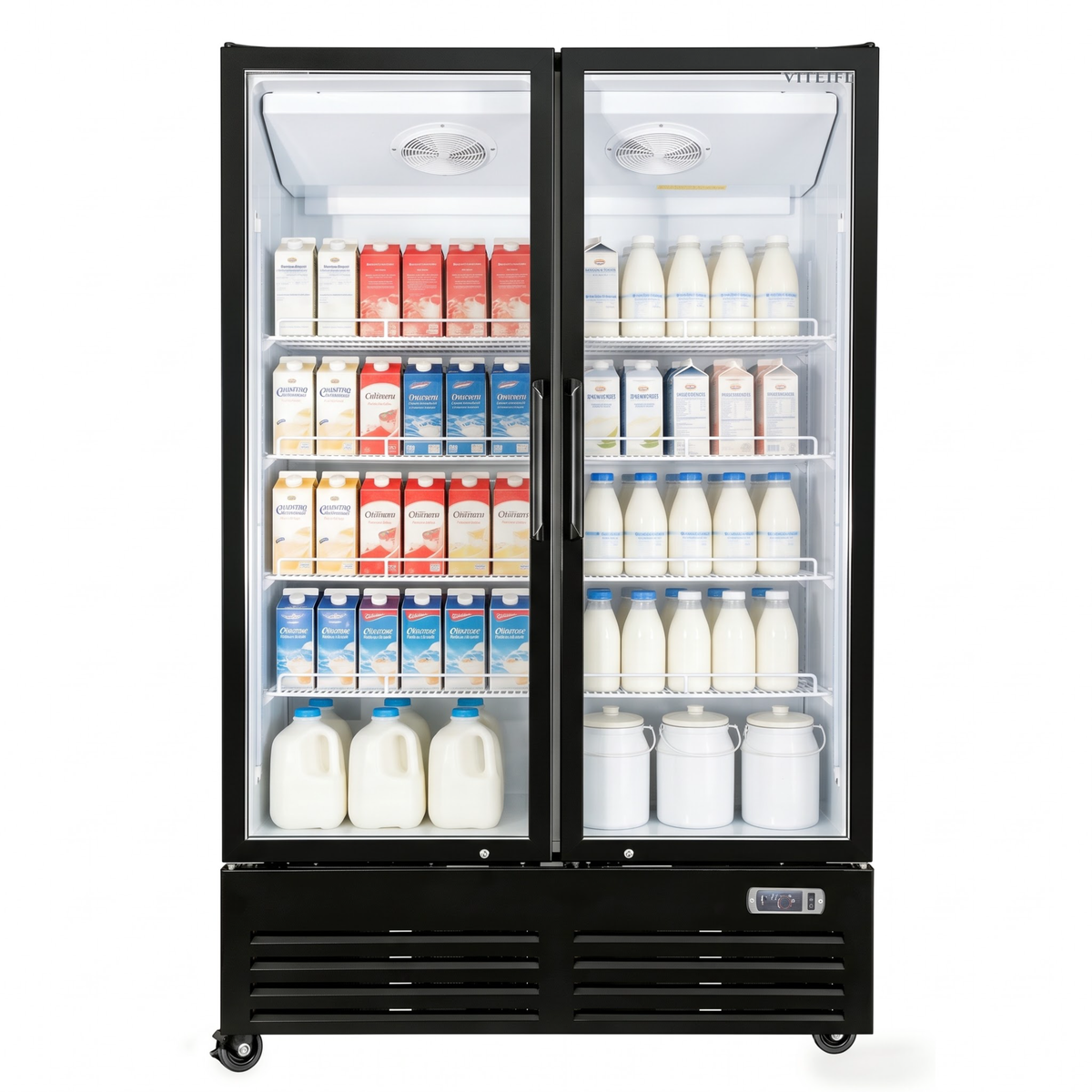 Merchandising Swing Glass Door Refrigerator - Double Doors