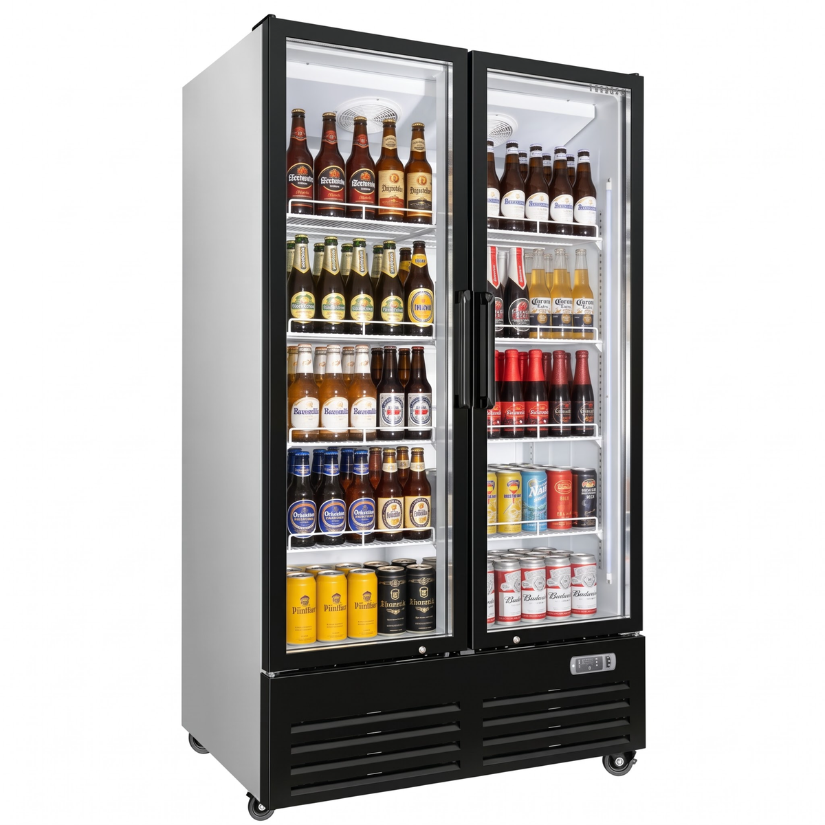 Merchandising Swing Glass Door Refrigerator - Double Doors