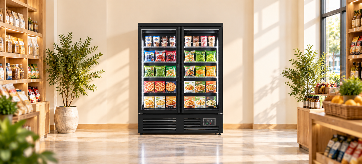 Vertical Display Freezers