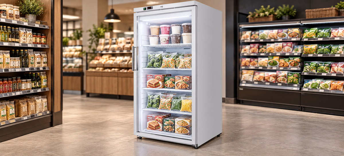 Glass Door Upright Freezers