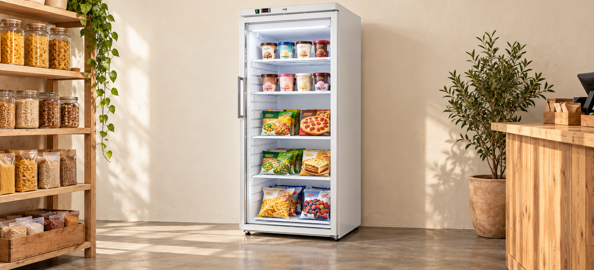 Glass Door Upright Refrigerators