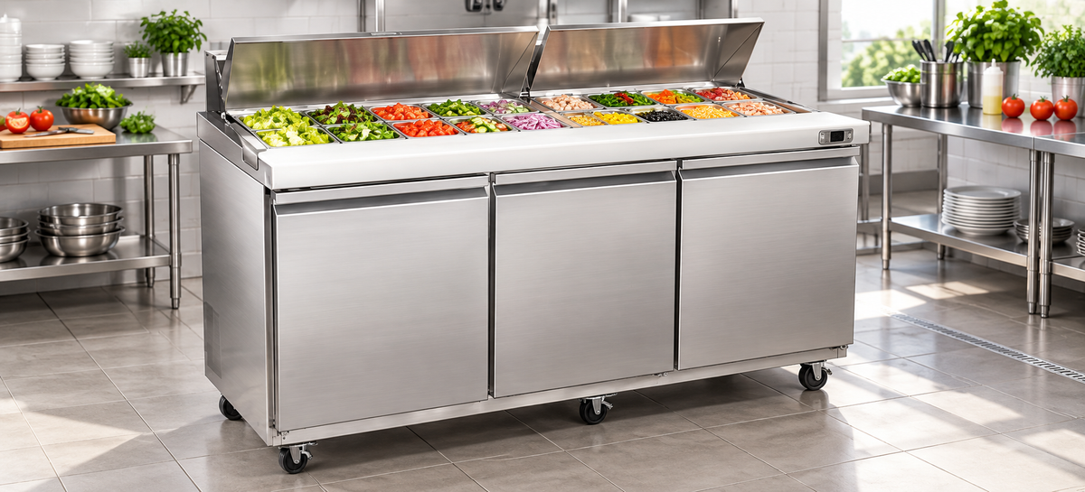 Mega Top Sandwich & Salad Prep Tables