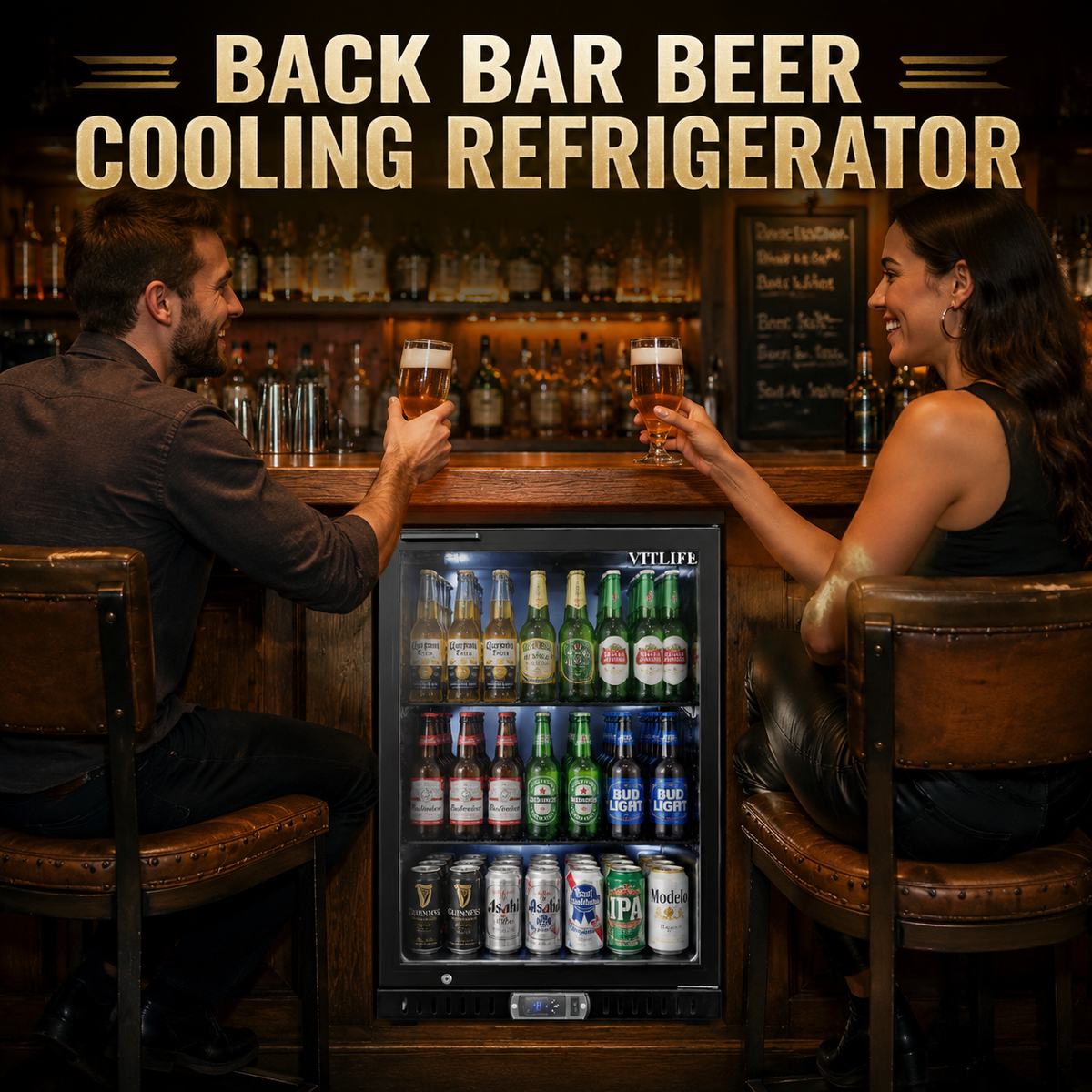 One Hinge Door Backbar Cooler