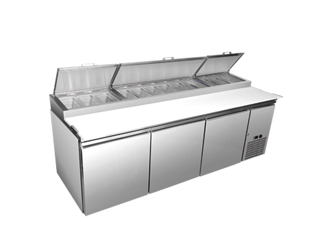 Three Door Pizza Prep Table - VPP93 - view 1