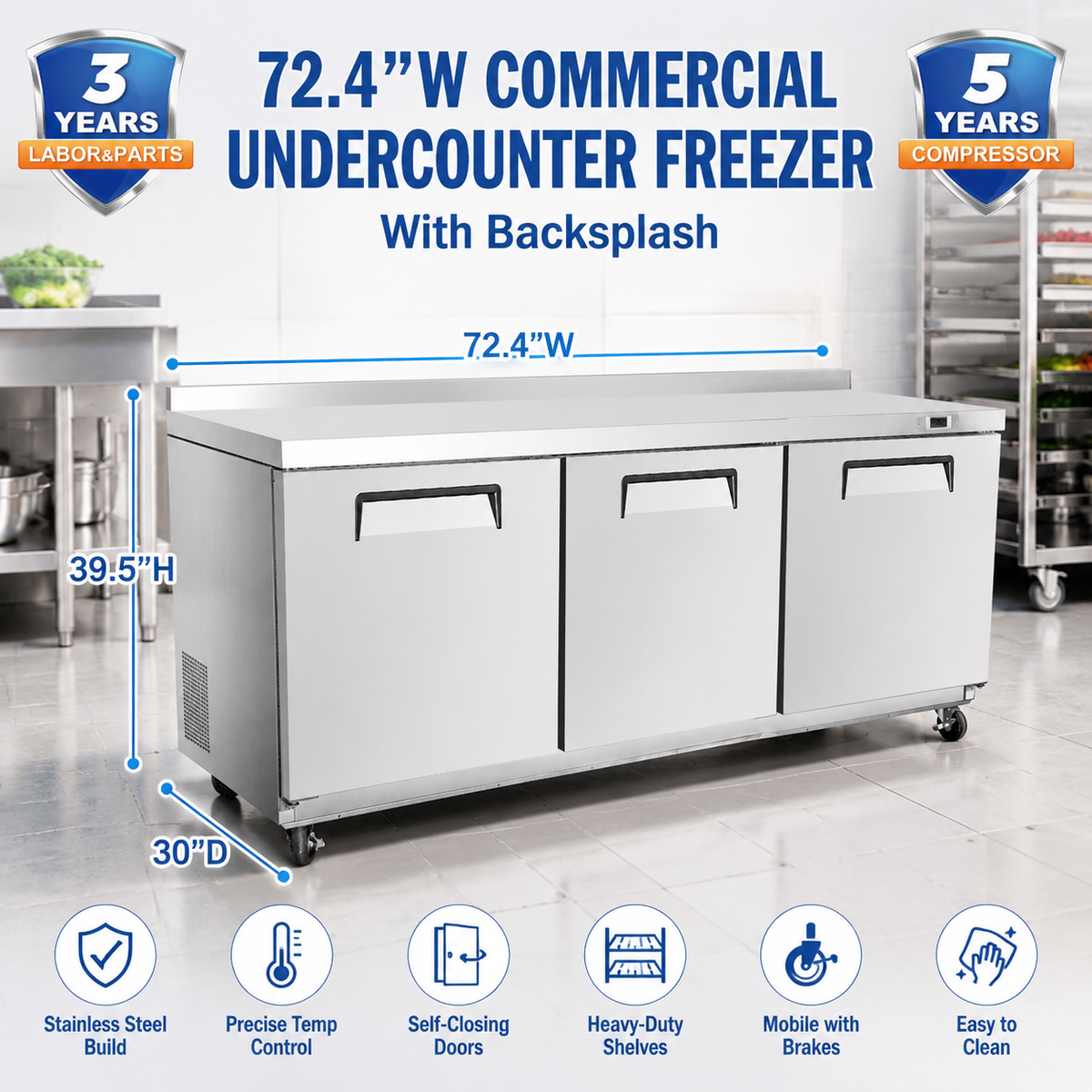 Under Counter Freezer - Backsplash Series