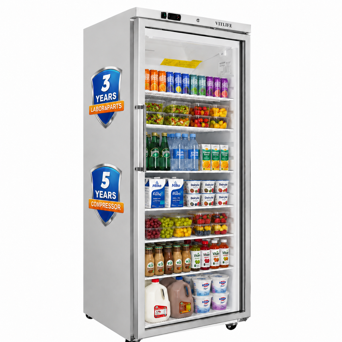 Upright Ventilated Chiller - Glass Door