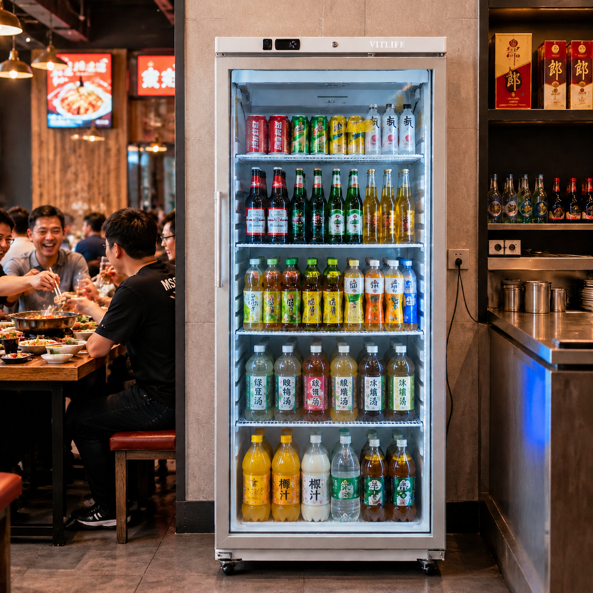 Upright Ventilated Chiller - Glass Door