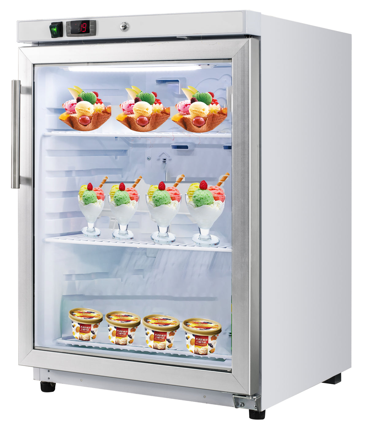 Upright Ventilated Freezer - Glass Door