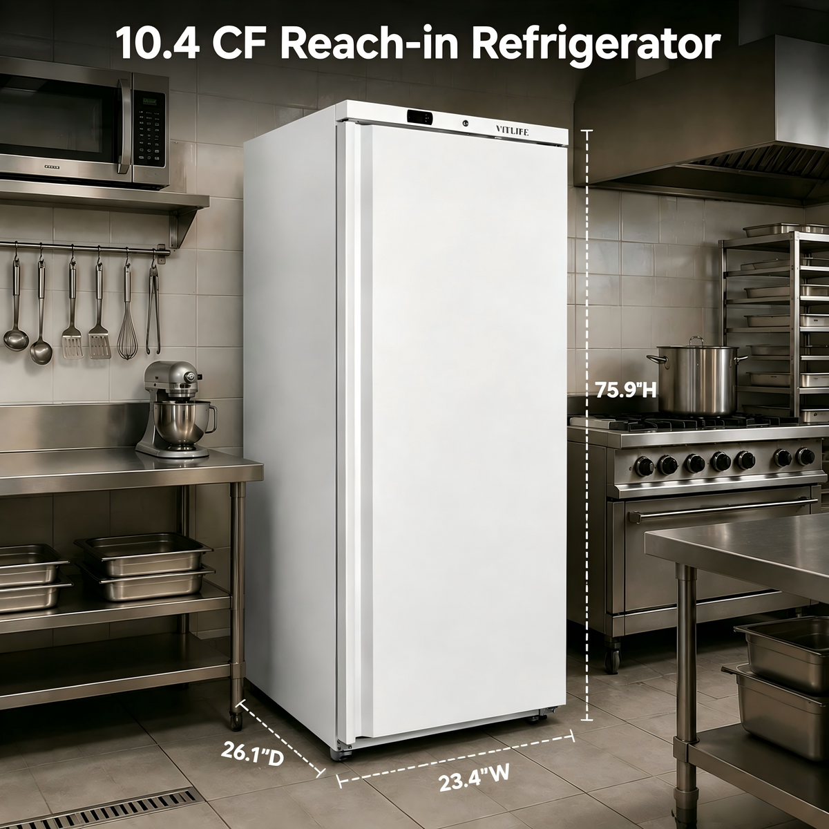 Upright Ventilated Chiller - Solid Door