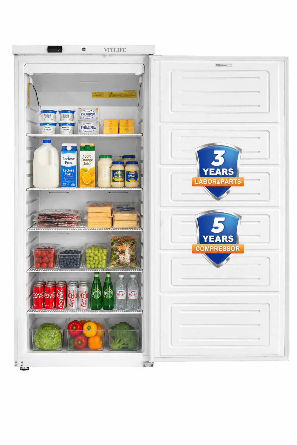 Upright Ventilated Chiller - Solid Door