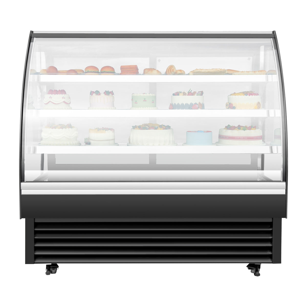 Curved Glass Refrigerated Bakery Display Case - VKBD-1868RH - View 8