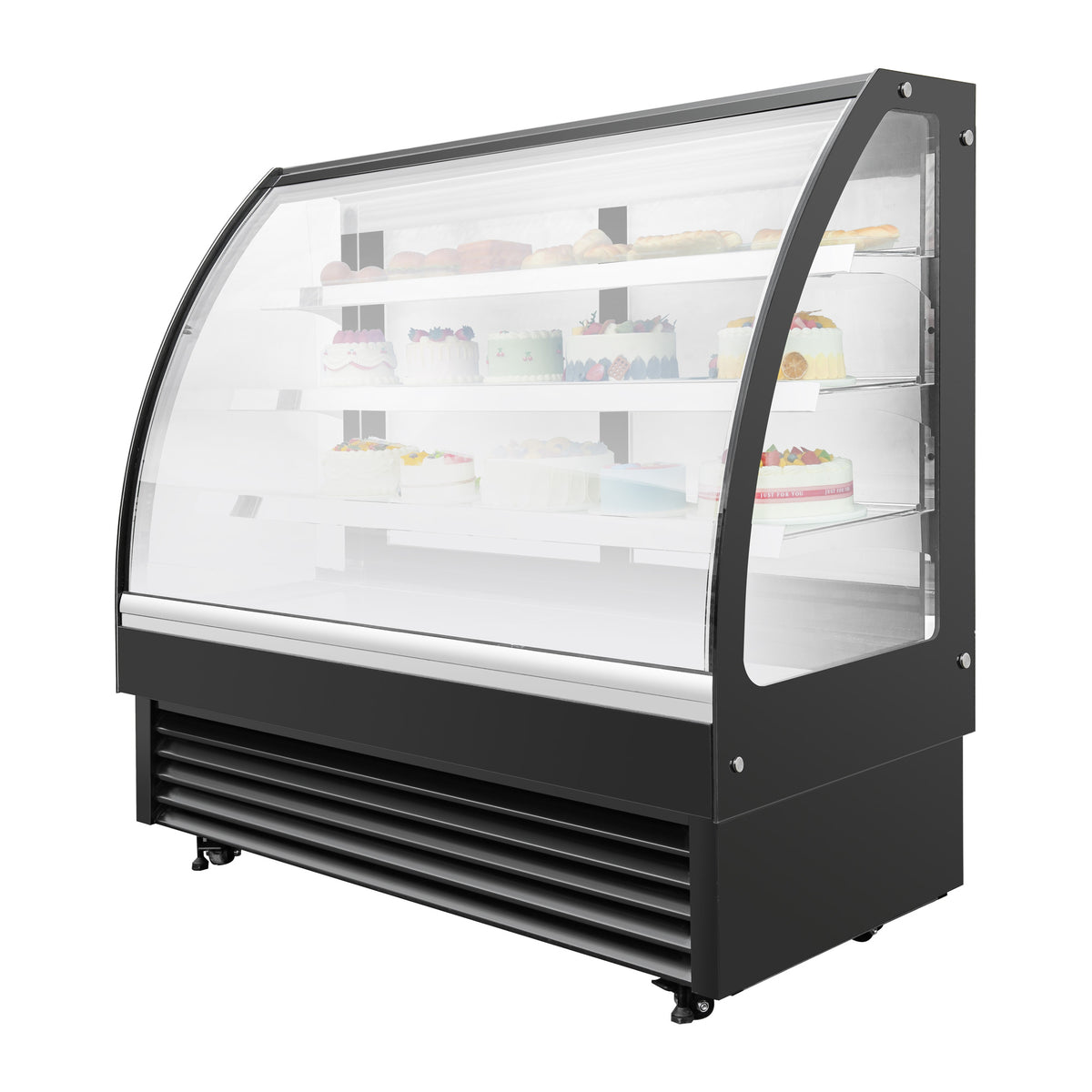 Curved Glass Refrigerated Bakery Display Case - VKBD-1868RH - View 9