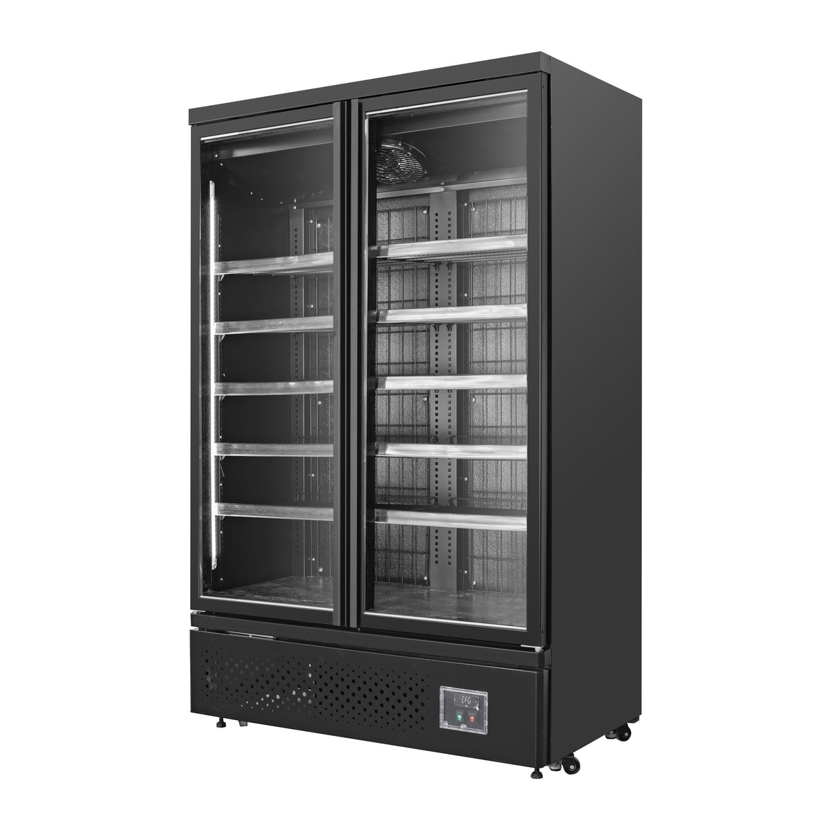 Two Door Vertical Display Freezer - VKDF-P1373TG - View 2