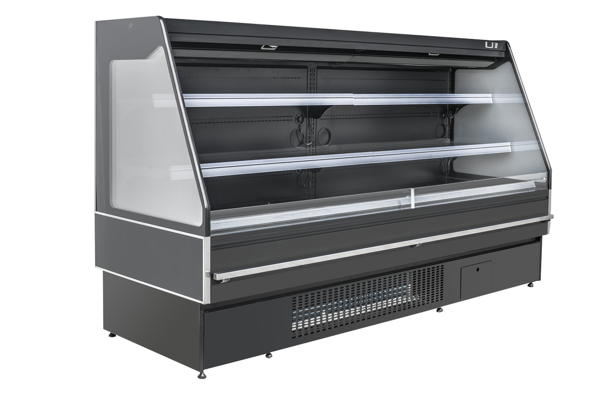 Semi Multideck Open Display Refrigerator - Straight Sides