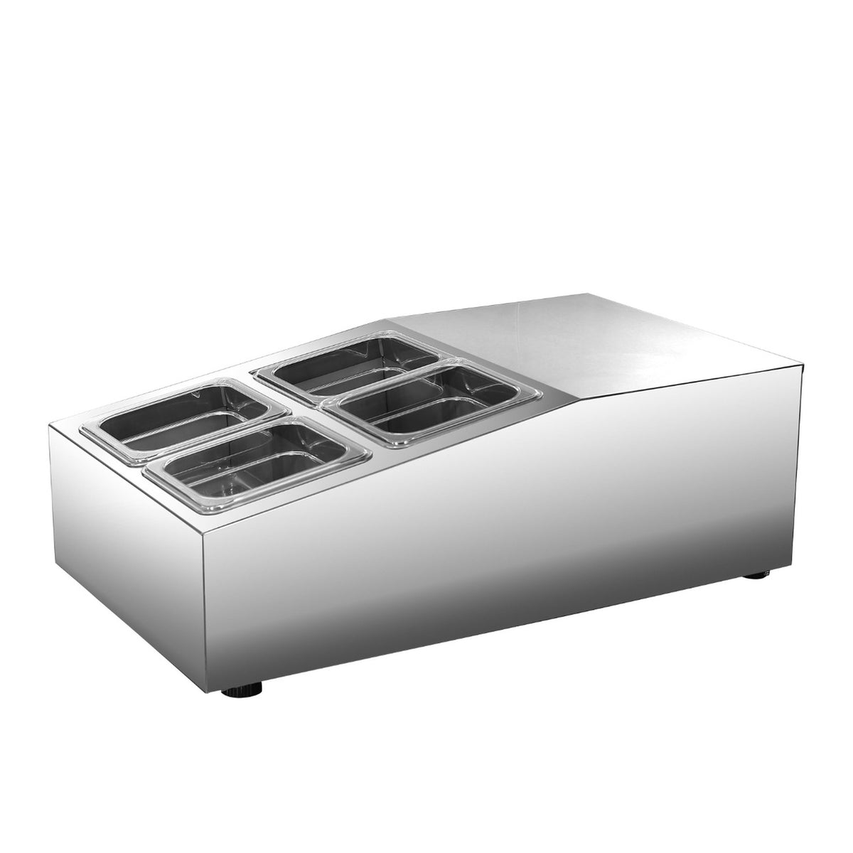 Refrigerated Topping Unit - Four GN 1/6 Pans — VRTR4