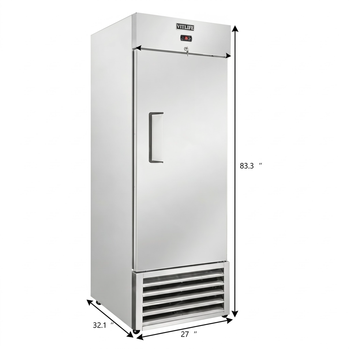 Bottom Mounted Solid Door Freezer