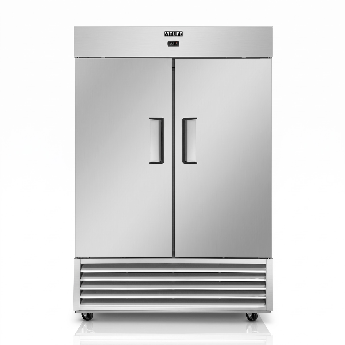 Bottom Mounted Solid Double Door Freezer
