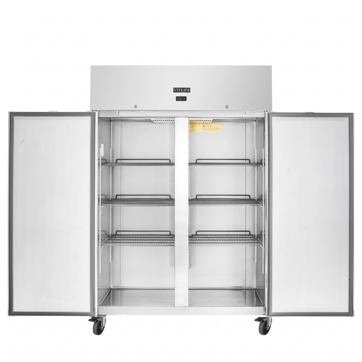 Top Mounted Solid Double Door Freezer