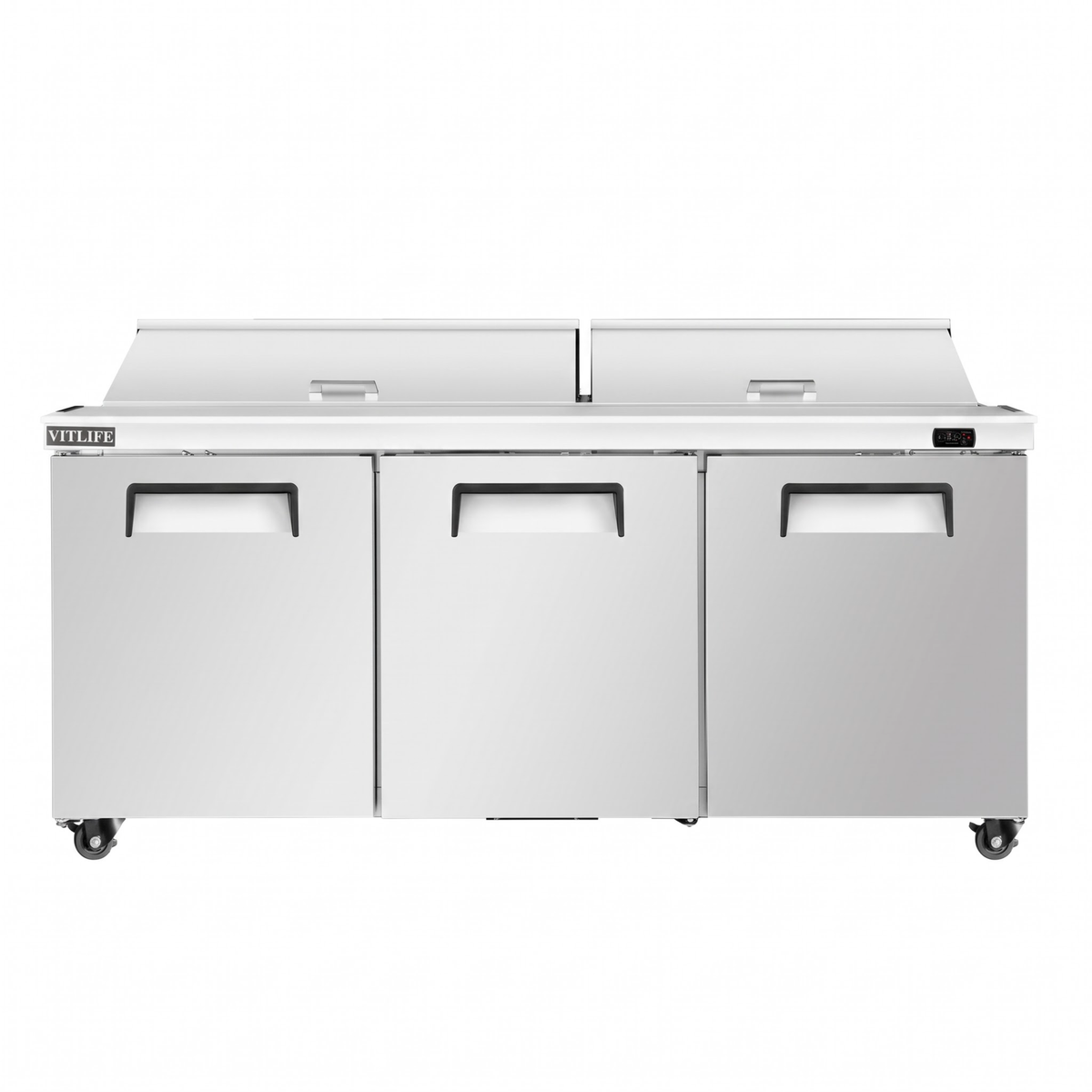 Sandwich/Salad Prep Table - Three Door Standard Top
