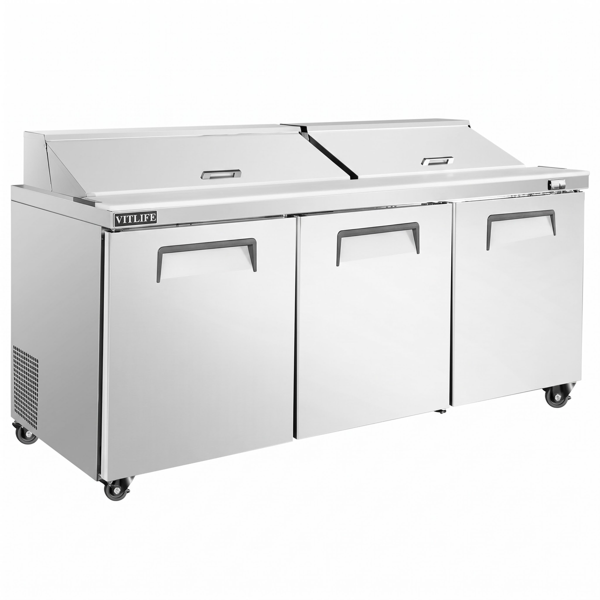 Sandwich/Salad Prep Table - Three Door Mega Top