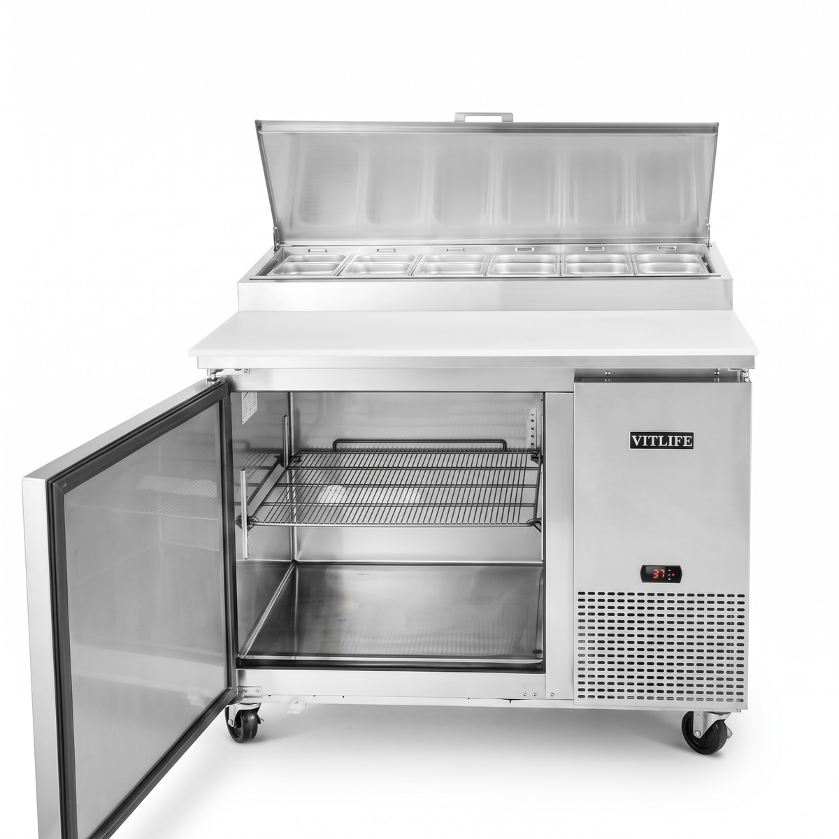 One Door Pizza Prep Table