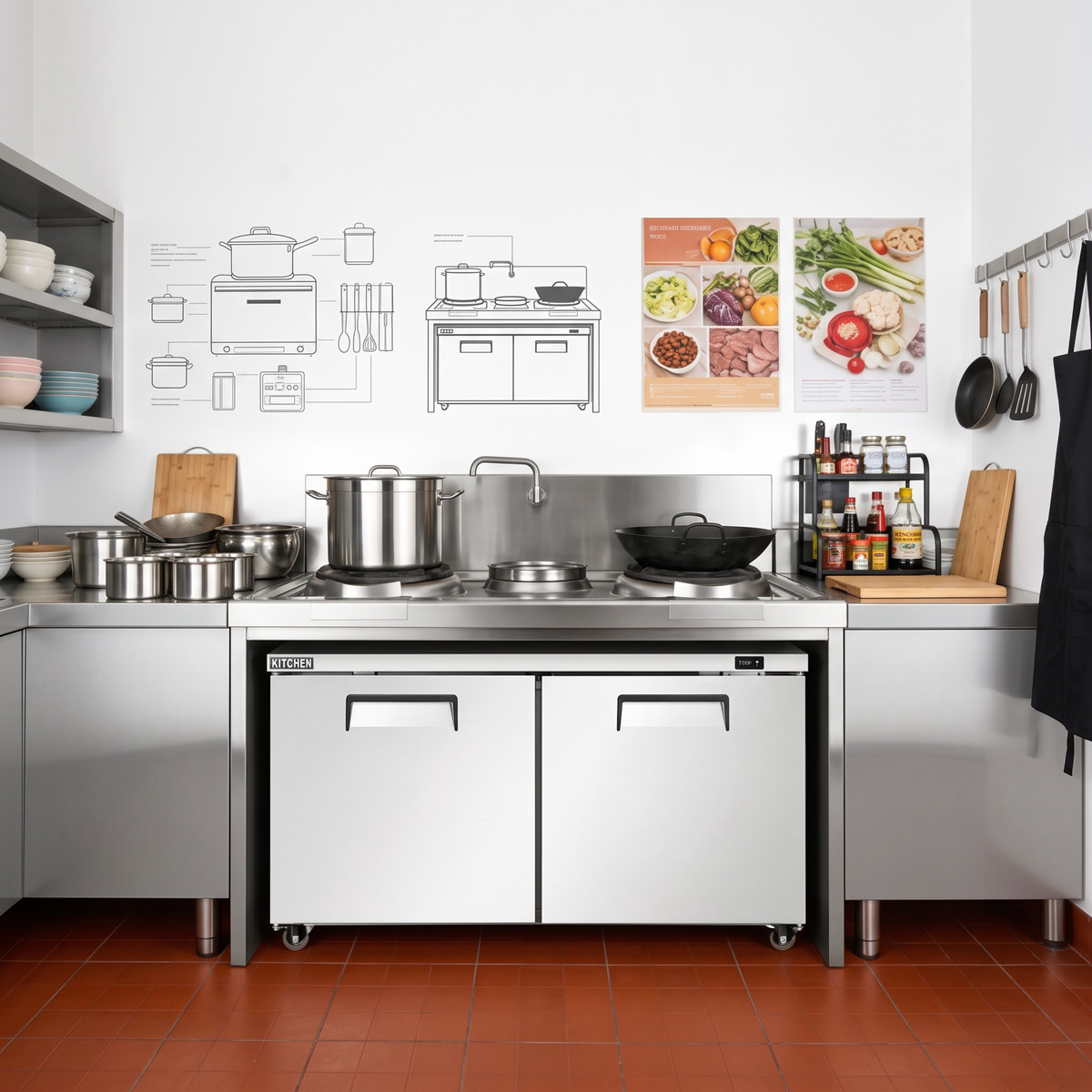 Under Counter Freezer - Double Doors
