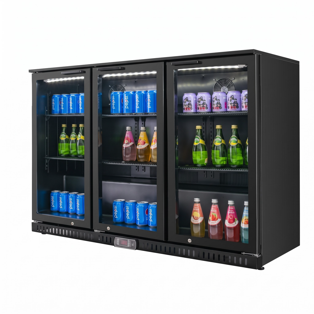 Three Hinge Door Backbar Cooler