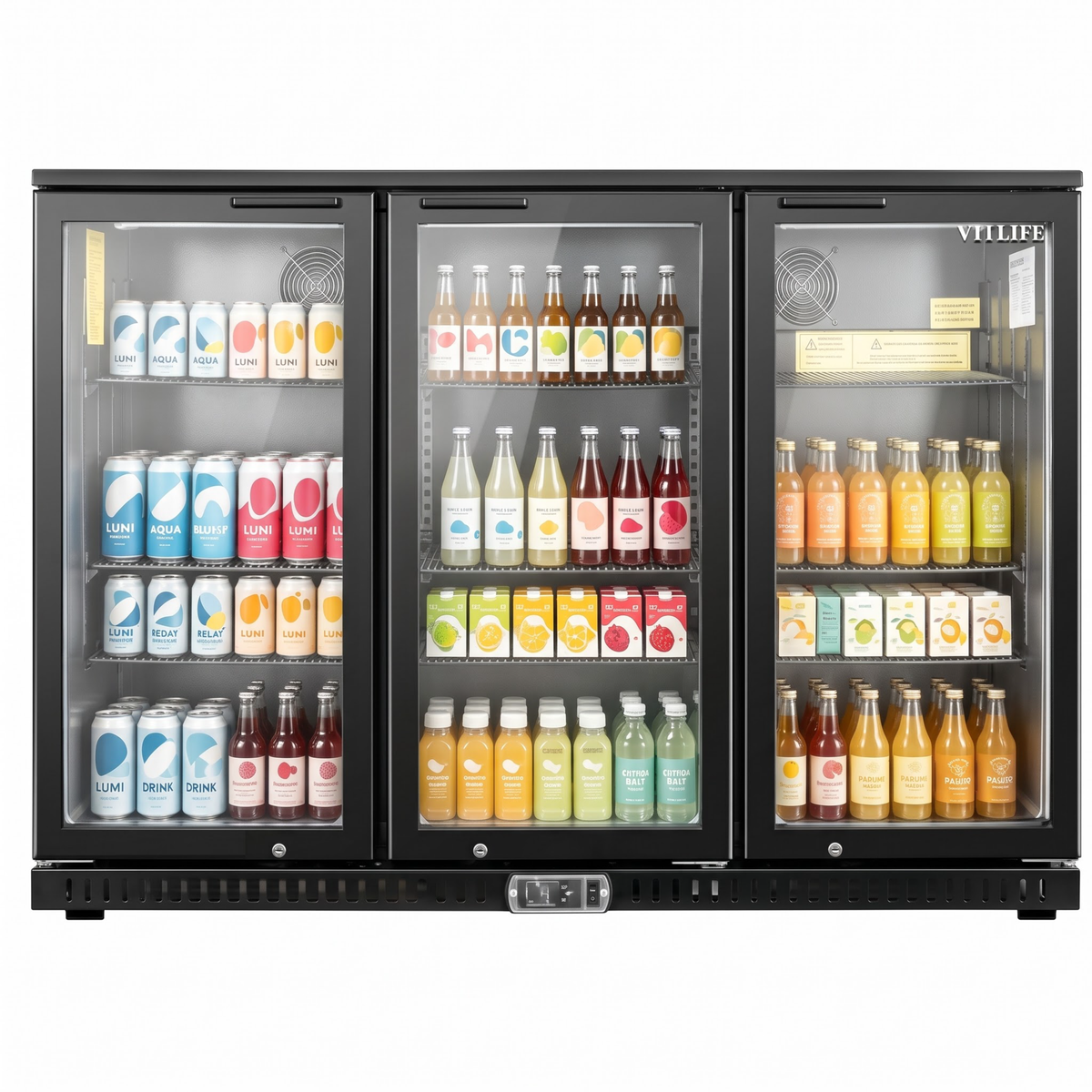 Three Hinge Door Backbar Cooler