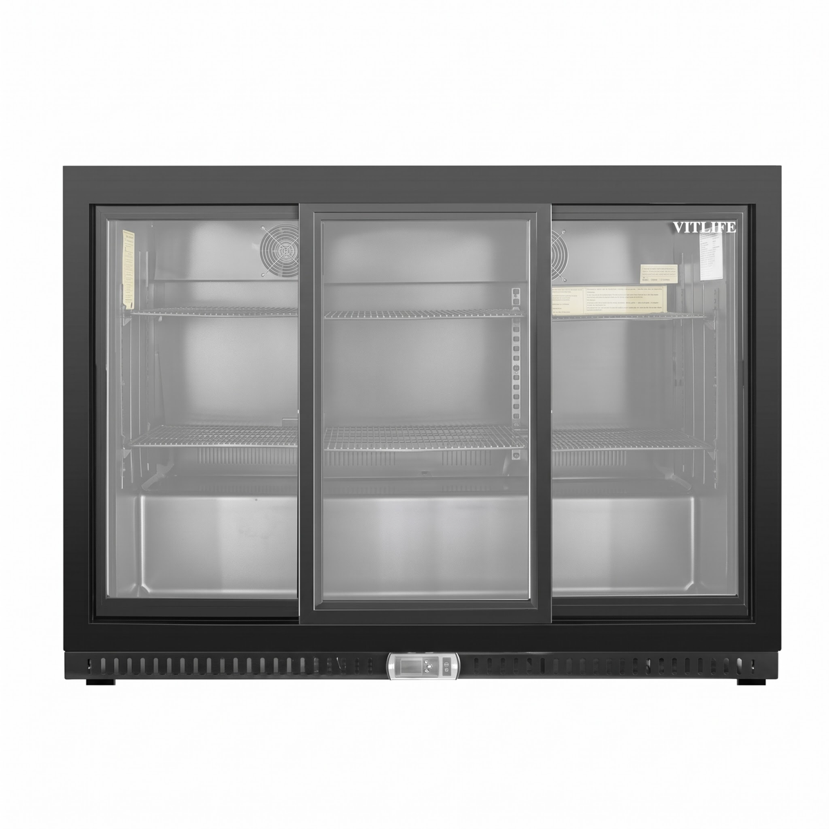 Three Sliding Door Backbar Cooler